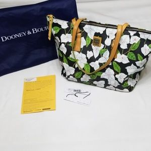 Dooney & Bourke Zip Top Shopper Bougainvillea